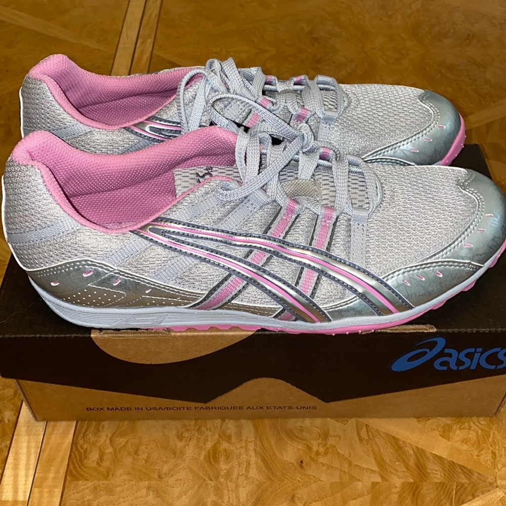 ASICS Hyper Rocket Girl XC Cross Country Track & Field Spike Shoes Size 10 New